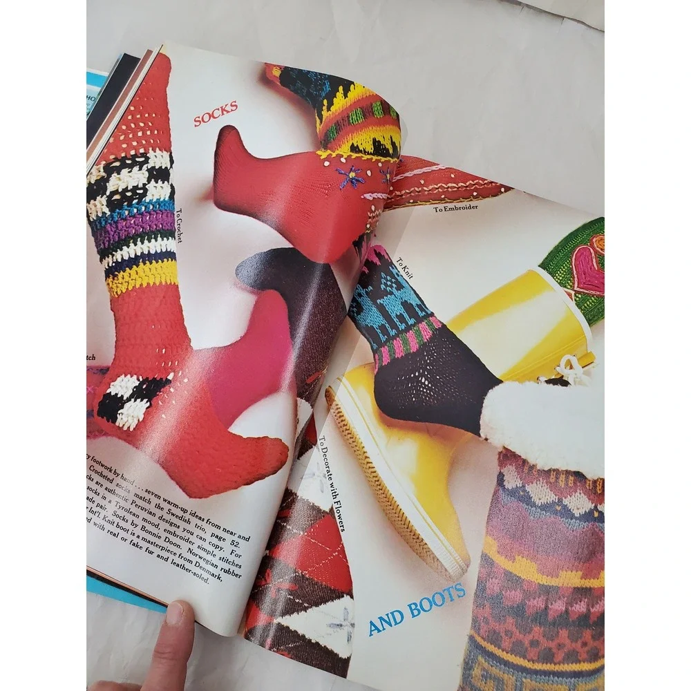 Vntg. Ladies Home Journal Needle & Craft Magazine Fall Winter 1973 Patterns DIY